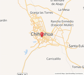 Map of Chihuahua, Chihuahua