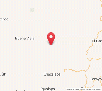 Map of Chimalapa, Guerrero