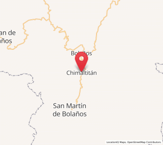 Map of Chimaltitán, Jalisco