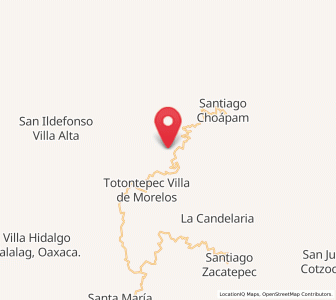 Map of Chinantequilla, Oaxaca