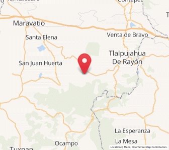 Map of Chincua (Colonia Emiliano Zapata), Michoacán