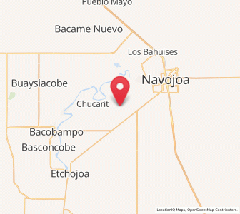 Map of Chinotahueca, Sonora