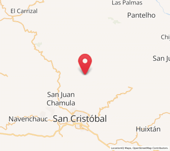 Map of Chiotic, Chiapas