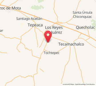 Map of Chipiltepec, Puebla