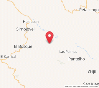 Map of Chiquinshulum, Chiapas