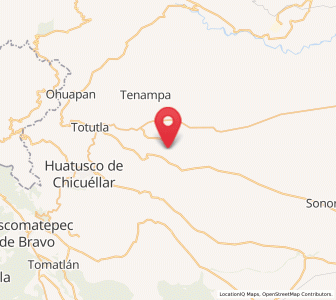 Map of Chixtla, Veracruz