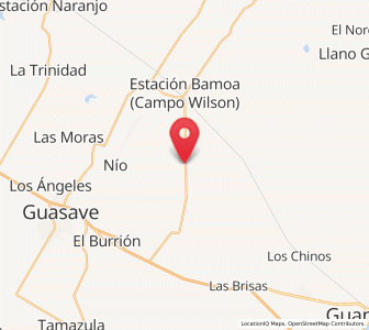 Map of Choipa, Sinaloa