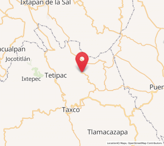 Map of Chontalcoatlán, Guerrero