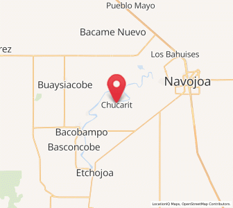 Map of Chucarit, Sonora