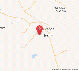 Map of Ciénega y Mancilla, Zacatecas
