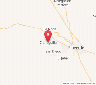 Map of Cieneguilla, San Luis Potosí