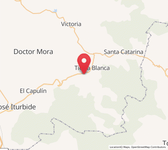 Map of Cieneguilla, Guanajuato