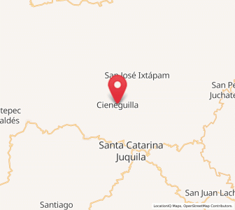 Map of Cieneguilla, Oaxaca