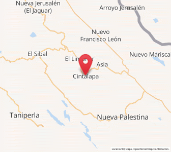 Map of Cintalapa, Chiapas