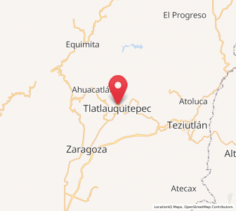 Map of Ciudad de Tlatlauquitepec, Puebla