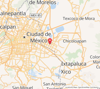 Map of Ciudad Nezahualcóyotl, México