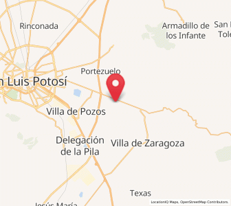 Map of Ciudad Satélite, San Luis Potosí