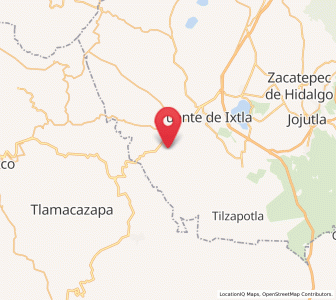 Map of Coahuixtla, Morelos