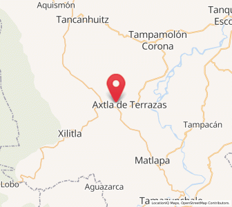 Map of Coatzontitla, San Luis Potosí