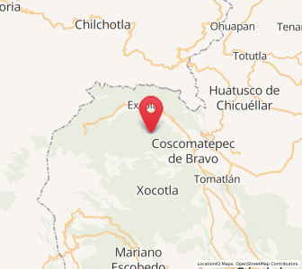 Map of Cocalzingo, Veracruz