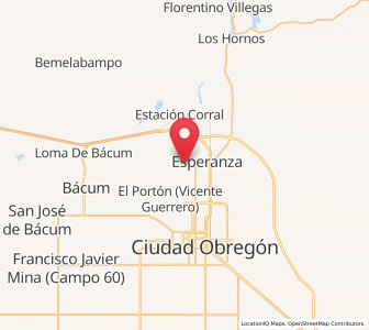 Map of Cocorit, Sonora