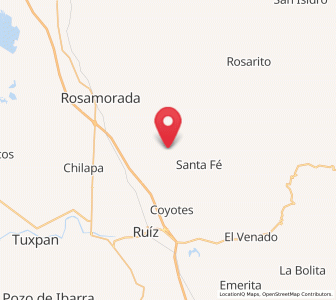 Map of Cofradía de Cuyutlán, Nayarit