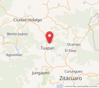 Map of Cofradía de San José, Michoacán