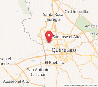 Map of Colinas de Santa Cruz Segunda Sección, Querétaro