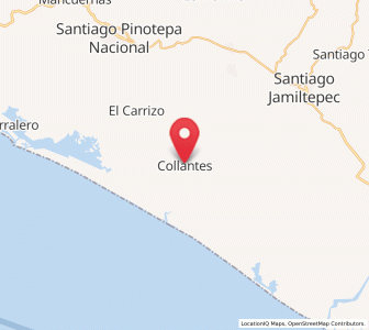 Map of Collantes, Oaxaca