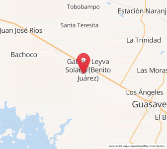 Map of Colonia 24 de Febrero, Sinaloa
