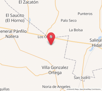 Map of Colonia Diez de Noviembre (El Campamento), Zacatecas