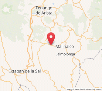 Map of Colonia Emiliano Zapata Ejido de Tenancingo, México