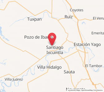 Map of Colonia Emiliano Zapata, Nayarit