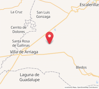 Map of Colonia Emiliano Zapata, San Luis Potosí
