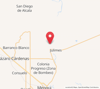 Map of Colonia Esperanza, Chihuahua