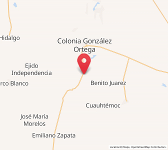 Map of Colonia Flores García, Zacatecas