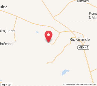 Map of Colonia Francisco García Salinas, Zacatecas