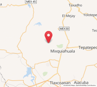 Map of Colonia Huitexcalco, Hidalgo