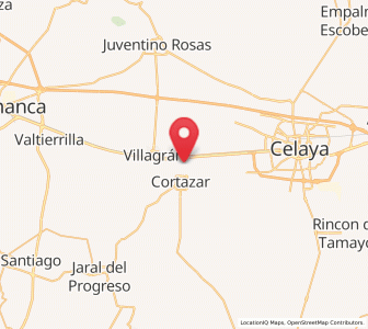 Map of Colonia la Calzada (La Olla), Guanajuato