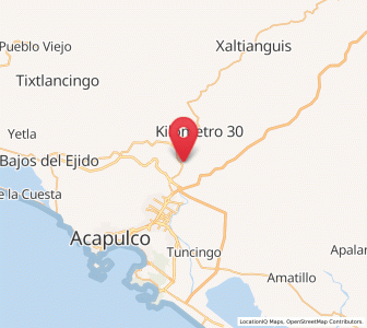 Map of Colonia la Frontera Aguacatillo, Guerrero