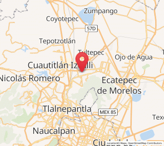 Map of Colonia Lázaro Cárdenas (Los Hornos), México