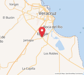 Map of Colonia Lázaro Cárdenas, Veracruz