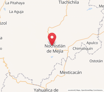 Map of Colonia Lindavista, Zacatecas