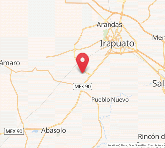 Map of Colonia Morelos de Guadalupe de Rivera, Guanajuato