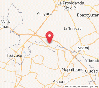 Map of Colonia Morelos, Hidalgo