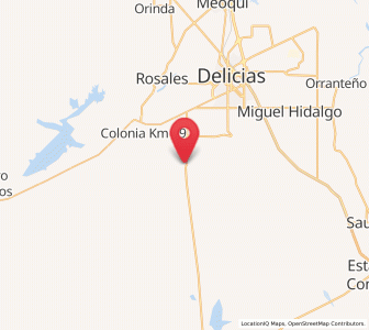 Map of Colonia Nicolás Bravo (Kilómetro Noventa y Dos), Chihuahua