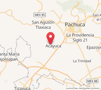 Map of Colonia Nueva Tlaxiaca, Hidalgo