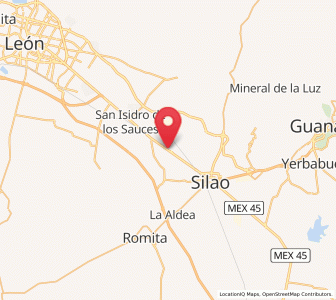 Map of Colonia Nuevo México, Guanajuato