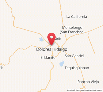 Map of Colonia Padre Hidalgo, Guanajuato