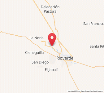 Map of Colonia Veinte de Noviembre, San Luis Potosí